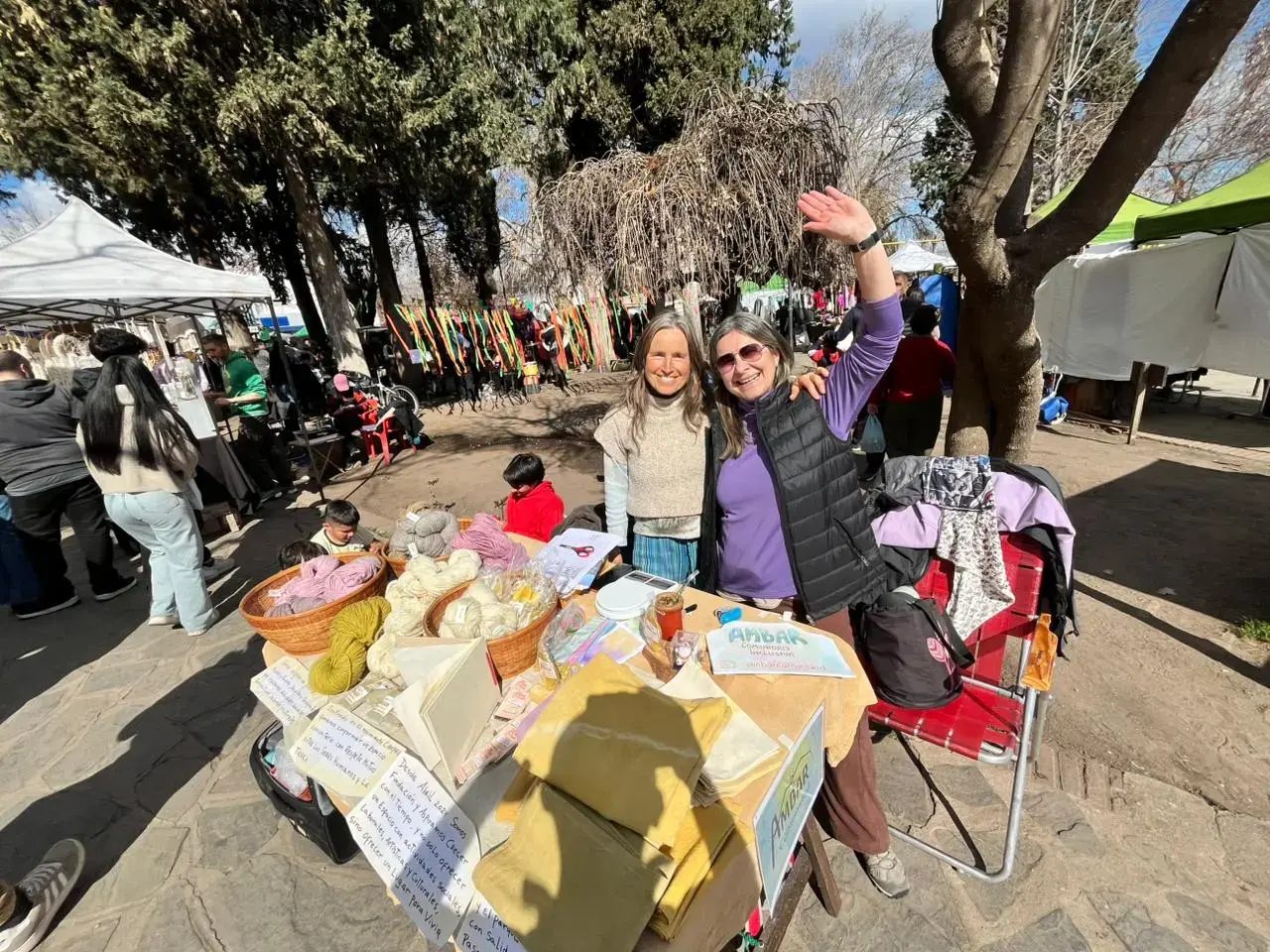 Imágen del trabajo en la feria.